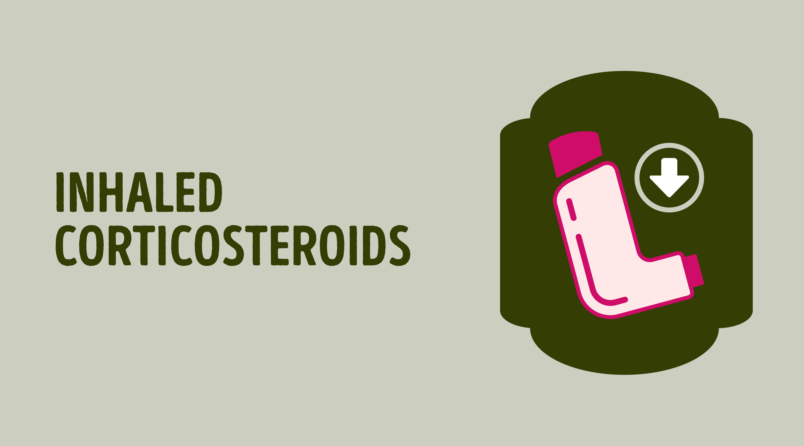 Illustration of inhaled corticosteroid Illustration of inhaled corticosteroid